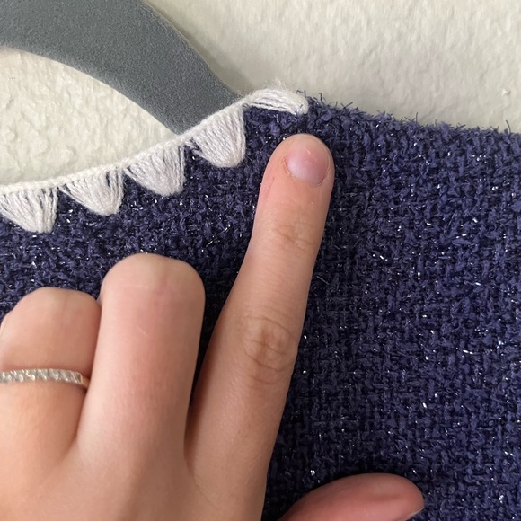 Alexia Admor Jaiya Chanel Lookalike Mini Dress in Navy Women’s Size 10 - Picture 14 of 14